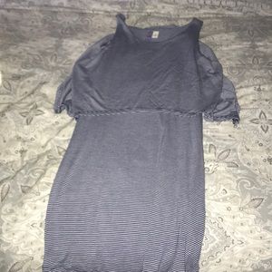 tank blue and white dress